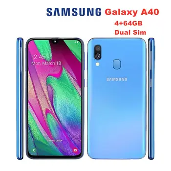 Samsung Galaxy A40 sm-a405f/DS, отключен, Dual SIM, 64GB + 4GB, нов запечатан