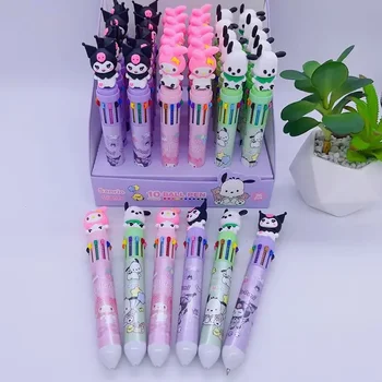 Sanrio 18/36pcs химикалка сладък kuromi мой мелодия kawaii 10 цвята маркер 0.7 Офис промоционална писалка училище канцеларски доставка