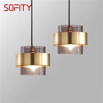 SOFITY Nordic висулка осветително тяло модерен прост LED лампа декоративни за дома спалня трапезария