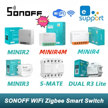 SONOFF MINIR4M Wifi Smart Switch Съвместим безжичен контролер Универсален прекъсвач чрез Alexa Google Home гласов контрол