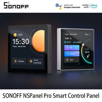 SONOFF NSPanel Pro Интелигентен домашен контролен панел Интелигентен стенен превключвател за сцени ЕС / САЩ Интелигентен домашен термостат дисплей превключвател Woks с Alexa