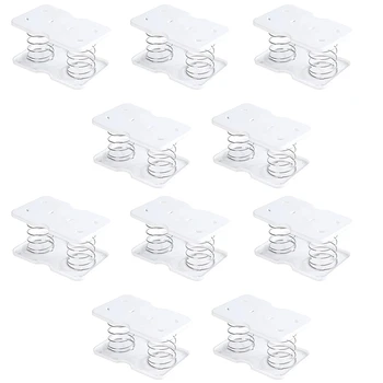 Spring Tissue Case Tissue Box Spring Holder Paper Towel Stand Tissue Tray, Стойка за поддръжка на тъкани, проста и практична