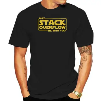 Stack преливане с вас Мъжката TShirt Linux операционна система Tux Penguin Crewneck върховете плат T риза хумор висококачествен подарък