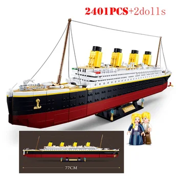 Sulban RMS Titanic Cruise Boat Ship Ideas Building Blocks Sets, 10294Съвместими тухли, Градски модели строителни комплекти 3D хобита играчки