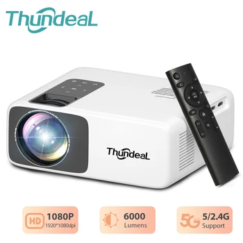 ThundeaL TD93Pro Мини преносим проектор Full HD 1080P 4K проектор Android WiFi видео проектор TD93 Pro Beamer за домашно кино