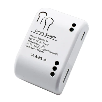Tuya / Smart Life App гласов контрол 433MHz RF дистанционно управление Wifi модул релеен приемник lnching / самозаключващ се превключвател за интелигентен дом