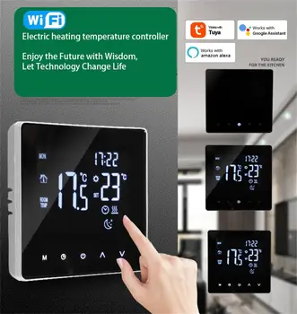 Tuya WiFi Smart Thermostat Електрическо подово отопление Вода / газ котел Температура Дистанционно управление за Google Home Alexa дом