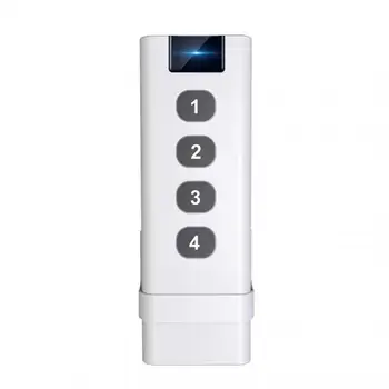 TUYA ZigBee умна къща Безжичен превключвател за сцена 4 Gang Remote Portable Tuya Zigbee Hub Изисква се Няма ограничение за контролните устройства
