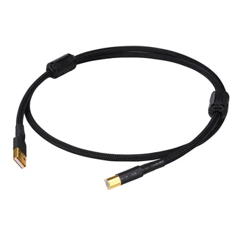 USB сигнална линия за треска, внесена от Германия посребрена телена основа 2.0 звукова карта данни изходна линия декодер Порт-B порт