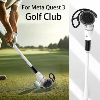VR Golf Club адаптер за Oculus Quest 3 контролери разширение дръжка дръжки стик против сблъсък за Oculus Quest 3 аксесоари
