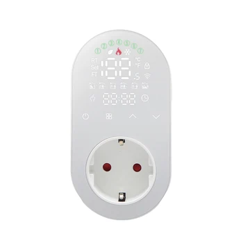 WiFi интелигентен LED термостат Plug 16A Развъждане Инкубация Постоянна температура Socket Енергоспестяващи Timing Socket