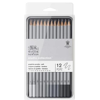 Winsor&Newton Studio Collection Меки графитни моливи 12бр / кутия