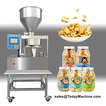 Автоматична сладка захар сол подправка малка машина за пълнене на гранули с обемни чаши