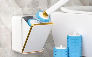Баня купа пръчка тоалетна чиния пръчка еднократна тоалетна чиния четка стена тоалетна пръчка комплект стена монтирани домакински четки за почистване