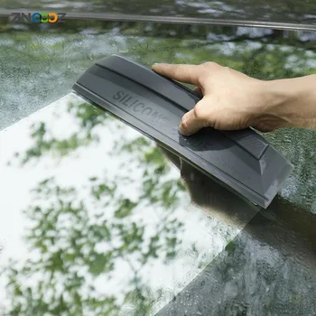 Без надраскване Гъвкави меки силиконови удобни инструменти за облепяне на автомобили Вода прозорец чистачки сушилня острие чисти остъргване филм скрепер