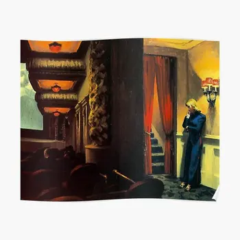 Едуард Хопър Ню Йорк филм плакат изкуство реколта стена у дома смешно стенопис живопис декор декорация печат стая модерен без рамка