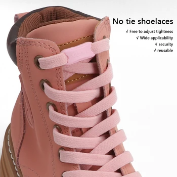 Еластични връзки за маратонки Връзки за обувки без връзки Бързо освобождаване Регулируеми цветни катарама зимни ботуши Аксесоари за обувки