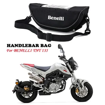 За BENELLI TNT 135 tnt 135 TNT 25N TRK 502X аксесоари за мотоциклети Водоустойчива чанта за съхранение на кормило чанта Чанта за инструменти за пътуване