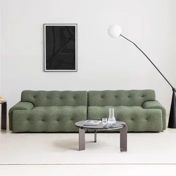 зелен реколта разтегателен диван кадифе хол открит офис минималистичен италиански стил дръжка диван спалня Divani модерни мебели
