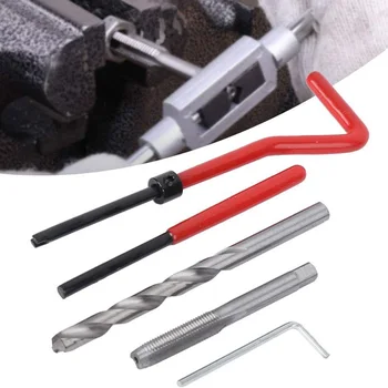 Комплект инструменти за ремонт на резба M3 / M4 / M5 / M6 / M8 / M10 / M12 за възстановяване на повредени нишки Гаечен ключ Комплект за ремонт на резба