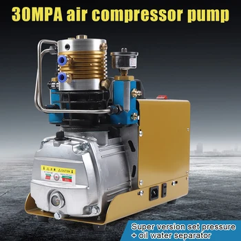  Компресорна помпа за въздушно налягане с високо налягане 30Mpa 300bar 4500Psi Електрическо оборудване за помпа за високо налягане Ръчно / Автоматичен тип 220V