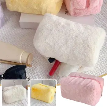 Корейски бонбони цвят чанта за съхранение цип козметични чанти торбичка пътуване съхранение тоалетна организатор червило женски съединител жени Gi R9W5