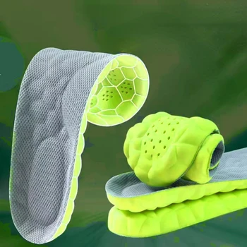 Латекс Спортни стелки Меки подложки за обувки с висока еластичност Дишащ дезодорант Шок абсорбция възглавница Arch Support стелка Мъже Жени