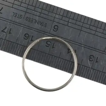 Лотове 100 Double Loop метален сплит отворен скок пръстени бижута констатации DIY 25mm