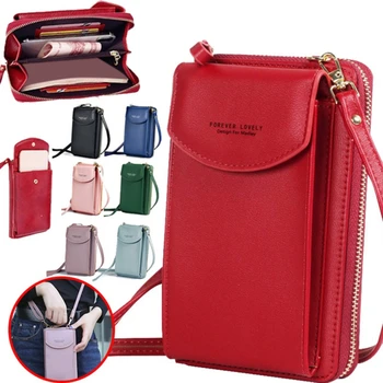 Марка дизайнер жени мини рамо чанта портфейли много отдели съединител портфейл женски дълго голяма карта чантата дами чанта