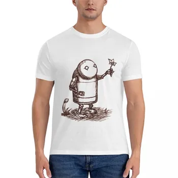 марка мъже памучна тениска NieR: Automata Robot Classic тениска тежка тениска за мъже Мъжка памучна тениска