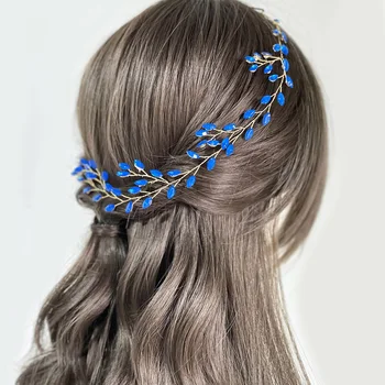 Мода лента за коса сватба аксесоари за коса Rhinestone лента за глава с панделка елегантни момичета абитуриентски диадеми булчински главата бижута подаръци