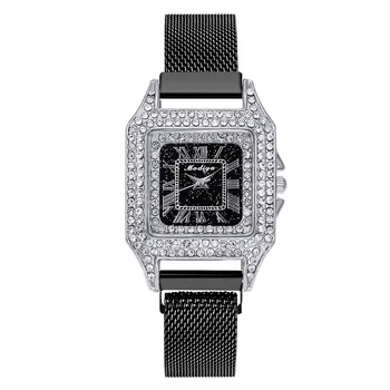 Мода луксозен кристален часовник жени кварцов ръчен часовник окото набиране луксозна жена часовник случайни дами часовник Relogio Femenino
