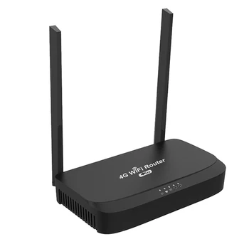 модем захранващ адаптер 4G Wifi SIM карта 300Mbps модул LAN WAN 2.4Ghz антена мрежа рутер-EU Plug
