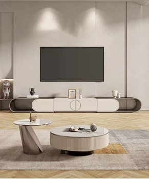 Модерна метална рамка шисти хол съхранение хол маса и телевизор стойка мебели комплект разтегателен телевизор кабинет