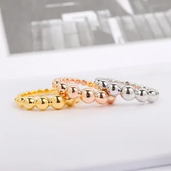 Нов 2023 тенденция най-високо качество гореща продажба известна марка годишнина подаръци парти бижута пръстени за жени Европа луксозни кръгли мъниста пръстен
