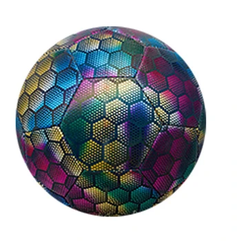  Нощна светеща футболна топка: Вътрешна / външна отразяваща светеща топка за футболно обучение