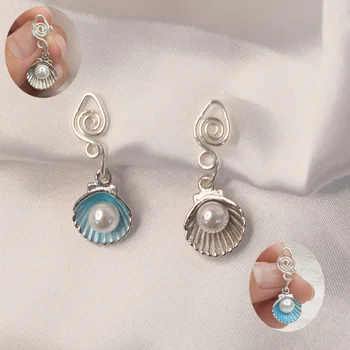 Популярни Мода Shell Pearl Copper Handwork Фалшиви пръстени за нос Фалшиви пиърсинг на носа Маншети за нос Клипове за нос Пръстени за нос за жени