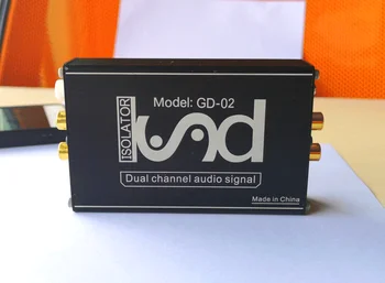 Професионален шумопотискател GD-02 Аудио изолатор Намаляване на тока Филтърен сигнал за намаляване на шума Обща земя Анти-смущения