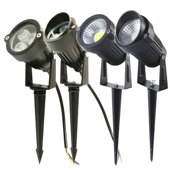  Регулируемо външно осветление Градинска прожекторна стойка Led Lawn Spotlight 3W 5W Външна светлина IP65 Водоустойчива градинска лампа AC110V 220V