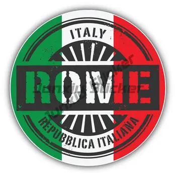 Рим Италия Световен флаг печат кола броня стикер Decal-за лаптопи Tumblers Windows Автомобили Камиони Стени Аксесоари за кола