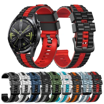силиконова нова 22mm лента за Huawei Watch GT2 GT 3 46mm каишка гривна Sports Watchband за Huawei GT 2 Pro / Watch 3 / Runner Correa