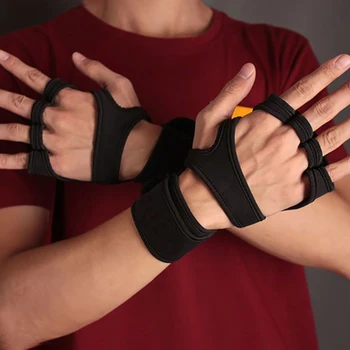 Фитнес ръкавици, протектори за китката, ръкавици с половин пръст, оборудване за налягане, йога ръкавици за упражнения за вдигане на тежести